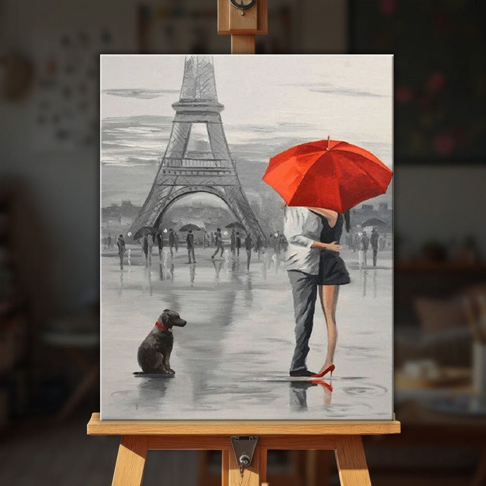 Love In Paris paint by numbers kit