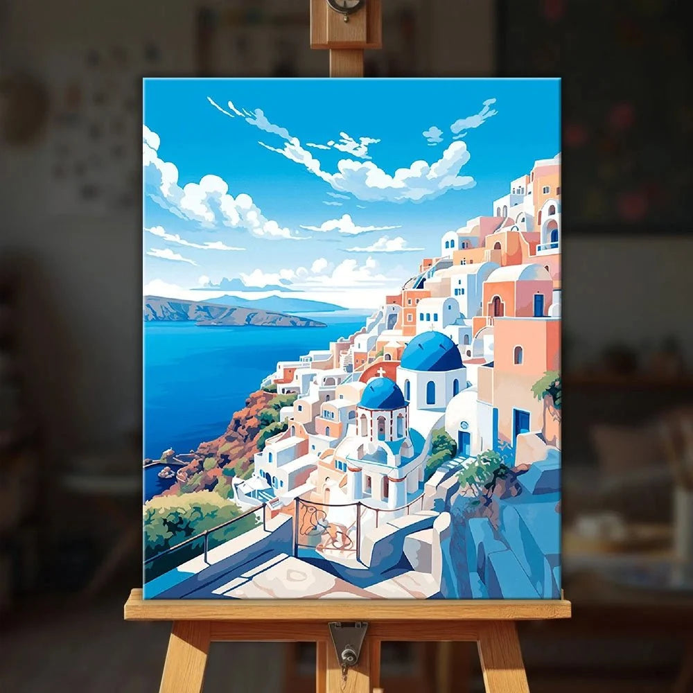 Aegean Splendor paint by numbers kit