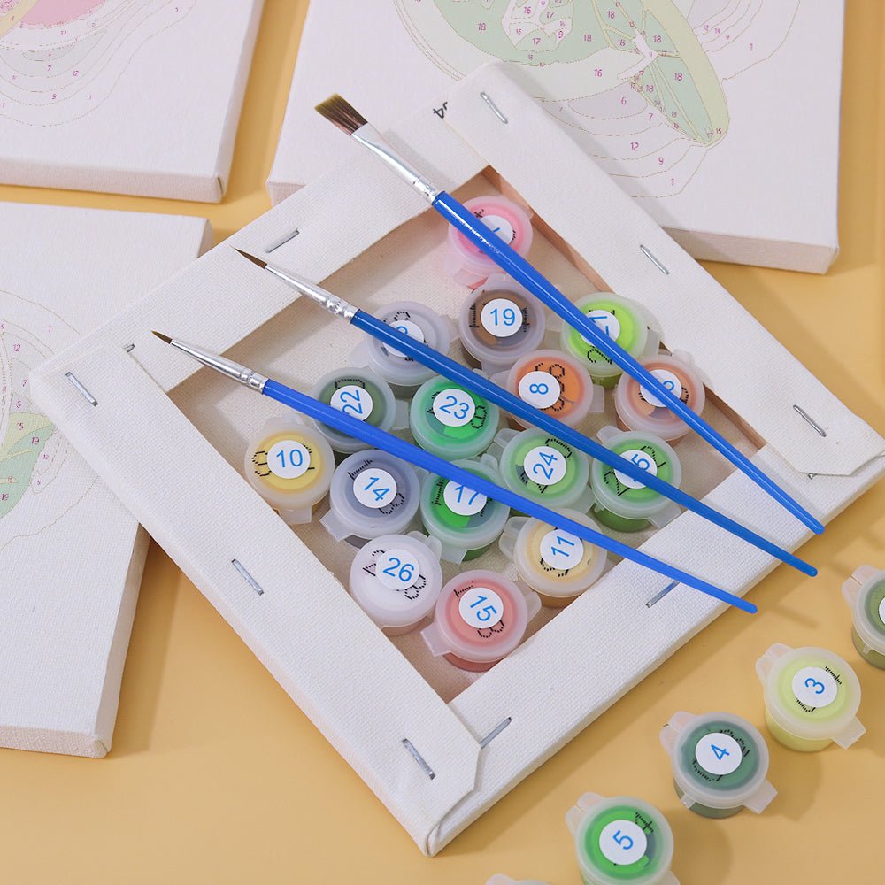 Berry Bliss Smoothie Bar - Mini Paint by Numbers Kit (6 Pieces) paint by numbers kit
