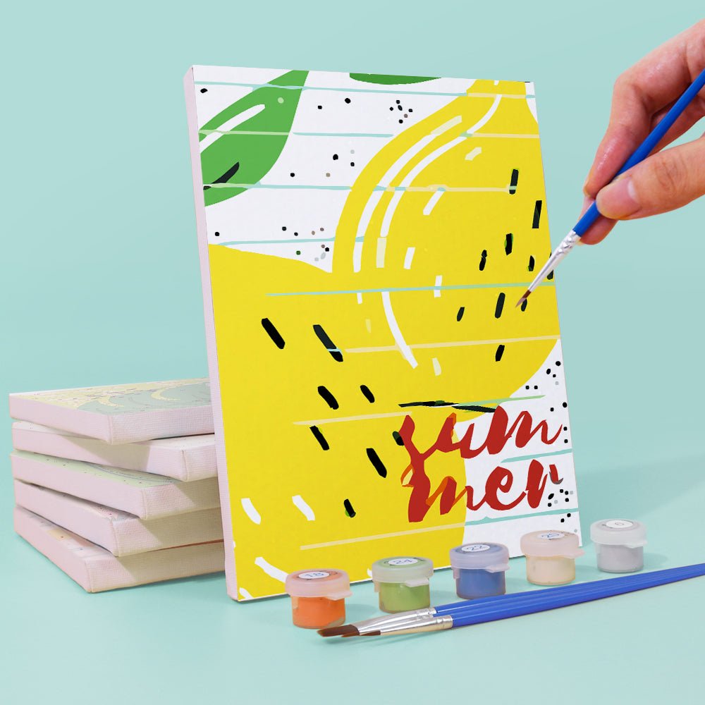 Sweet Summer Joy - Mini Paint by Numbers Kit (6 Pieces) paint by numbers kit