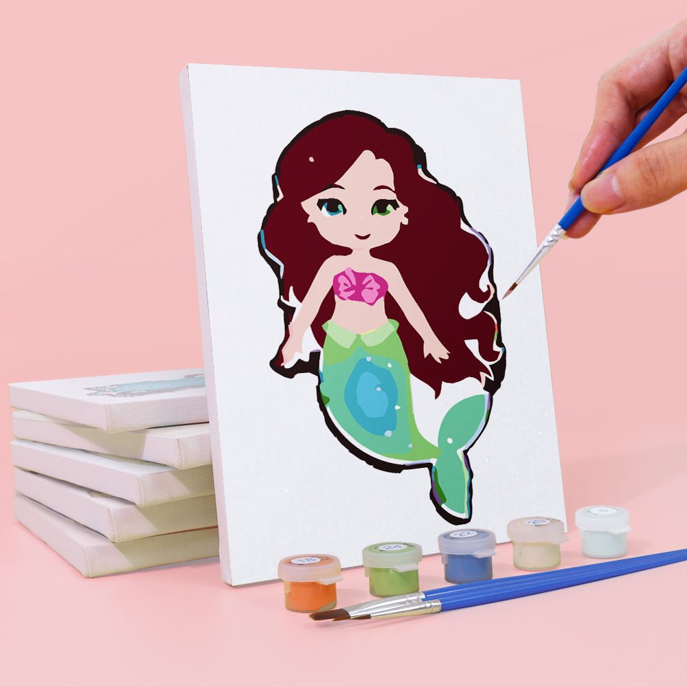 Little Princess Dreams - Mini Paint by Numbers Kit (6 Pieces) paint by numbers kit