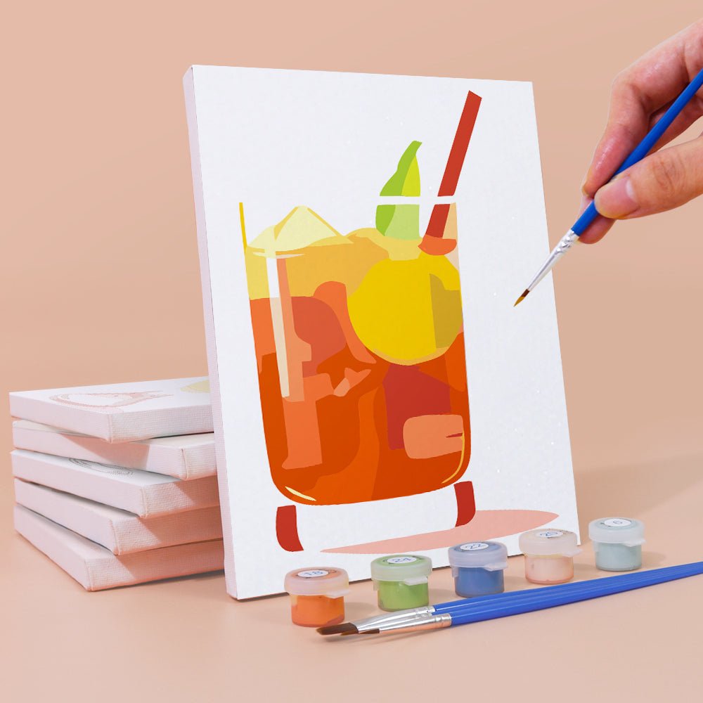 Citrus Hour Classics - Mini Paint by Numbers Kit (6 Pieces) paint by numbers kit