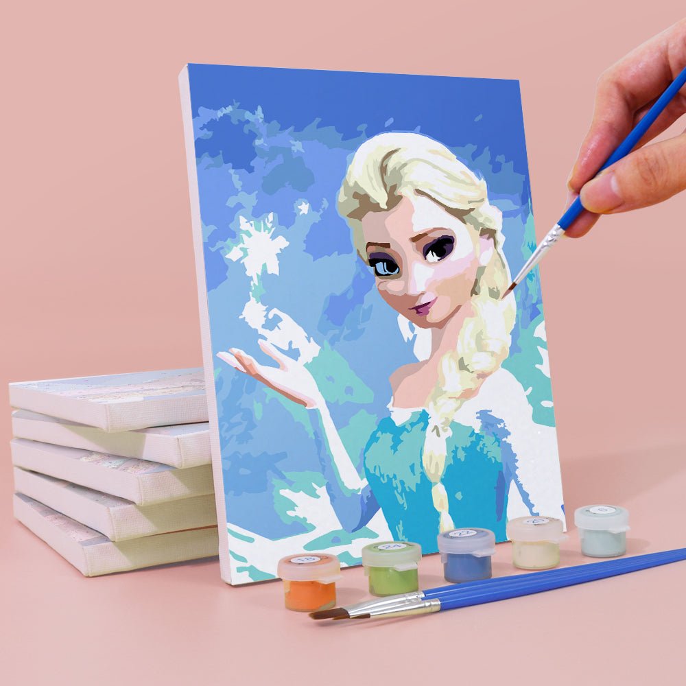 Icy Princess Dreams Mini Paint by Numbers Kit (6 Pieces) paint by numbers kit