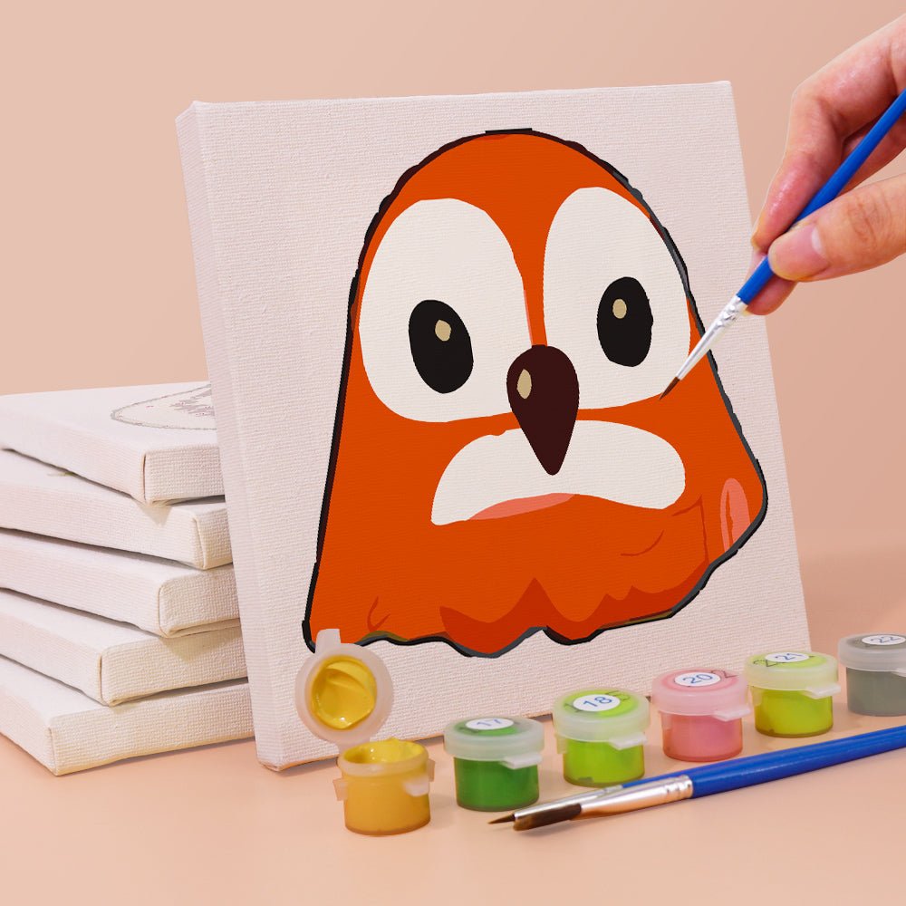 Sweet Animal Faces - Mini Paint by Numbers Kit (6 Pieces) paint by numbers kit