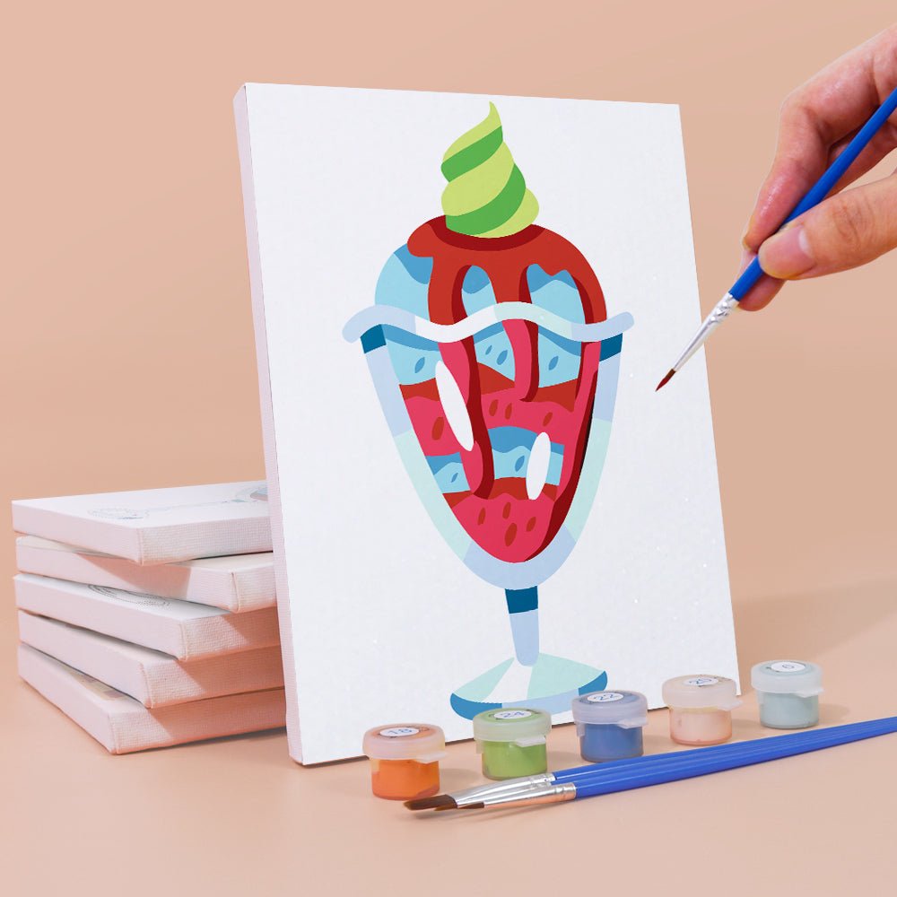 Sweet Treat Moments - Mini Paint by Numbers Kit (6 Pieces) paint by numbers kit