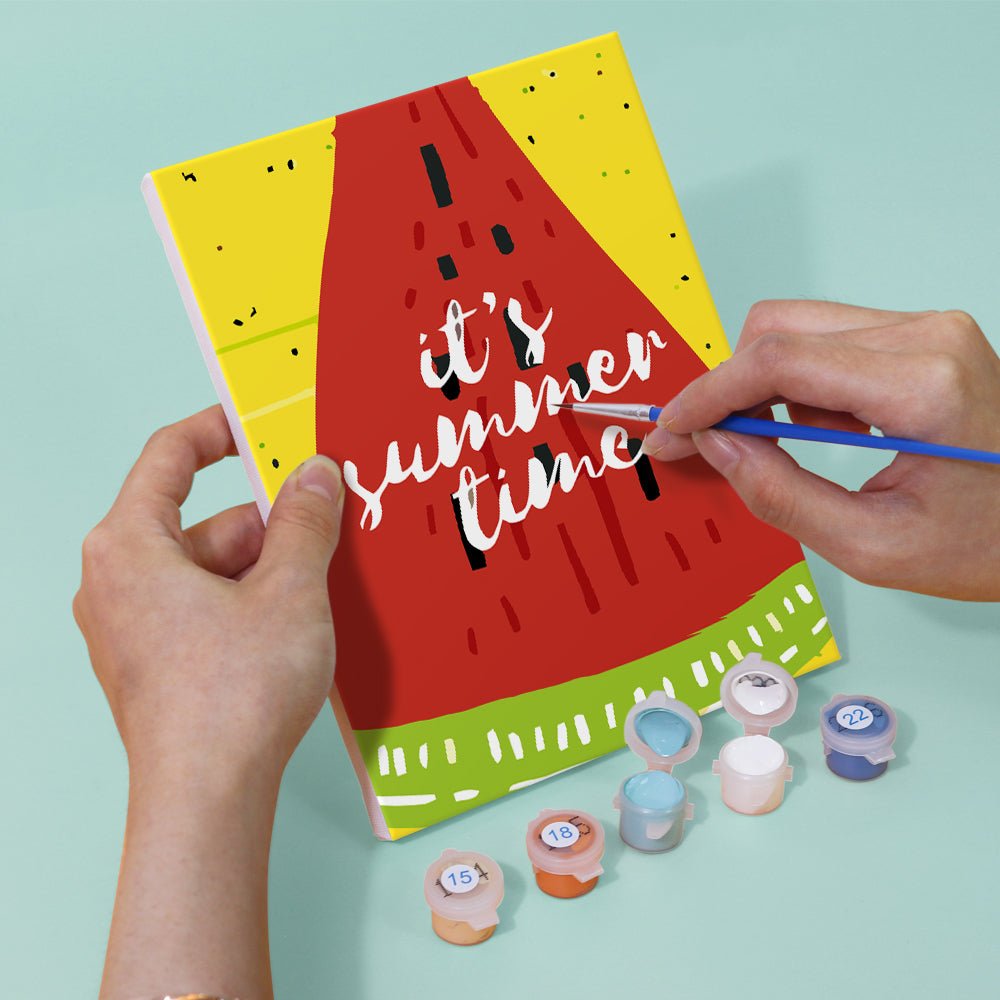 Sweet Summer Joy - Mini Paint by Numbers Kit (6 Pieces) paint by numbers kit