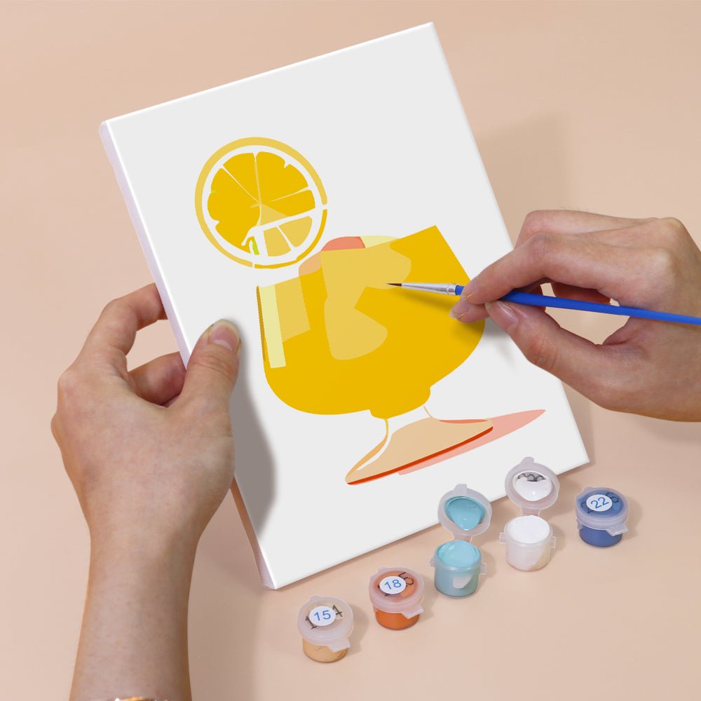 Citrus Hour Classics - Mini Paint by Numbers Kit (6 Pieces) paint by numbers kit