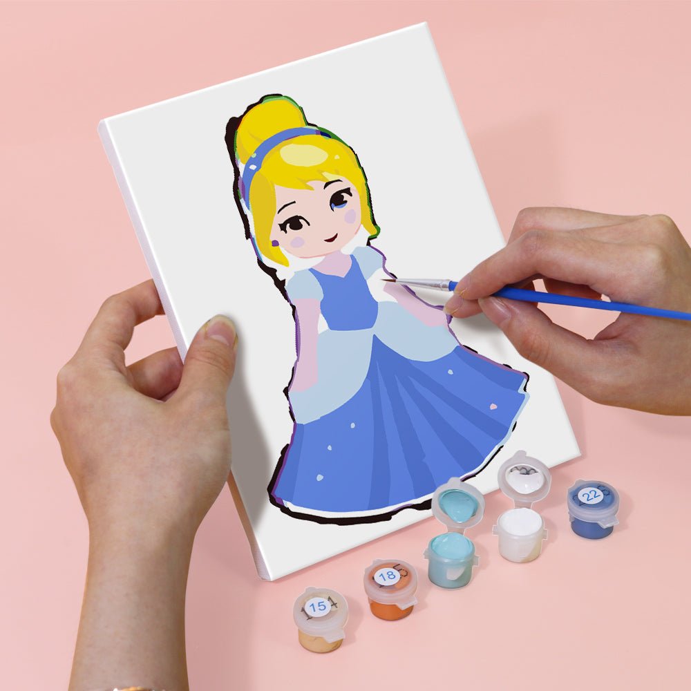 Little Princess Dreams - Mini Paint by Numbers Kit (6 Pieces) paint by numbers kit