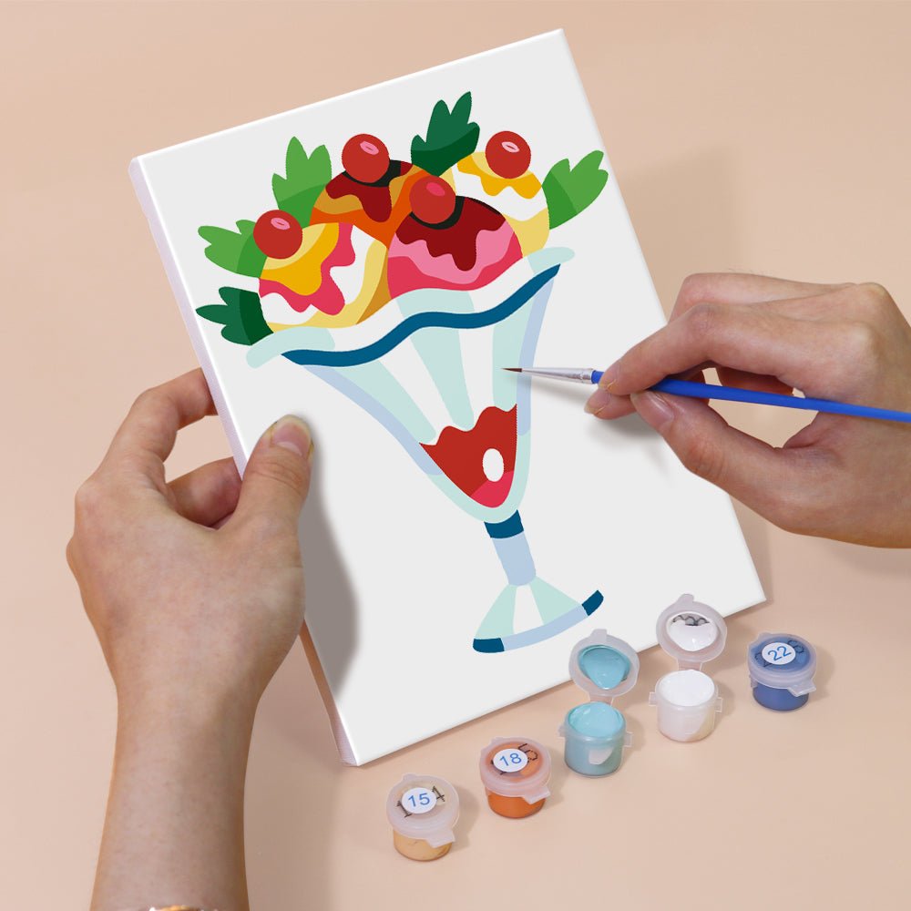 Sweet Treat Moments - Mini Paint by Numbers Kit (6 Pieces) paint by numbers kit