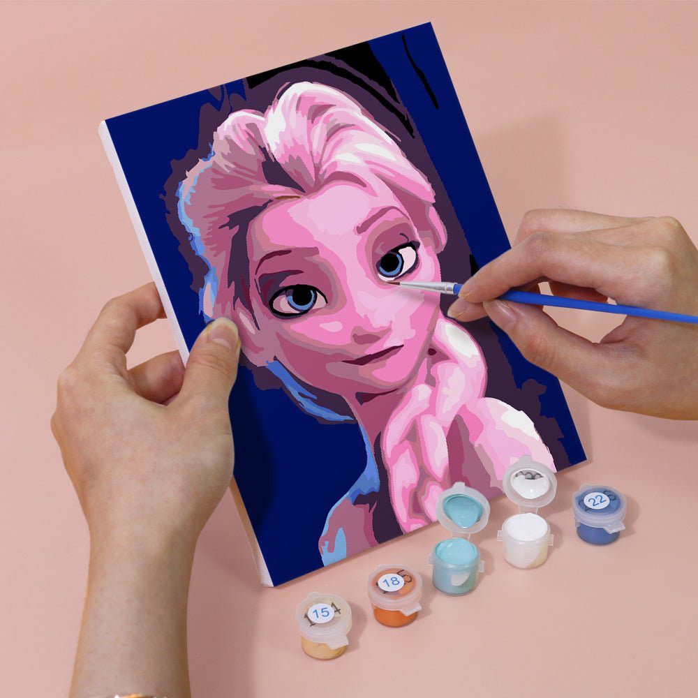 Icy Princess Dreams Mini Paint by Numbers Kit (6 Pieces) paint by numbers kit