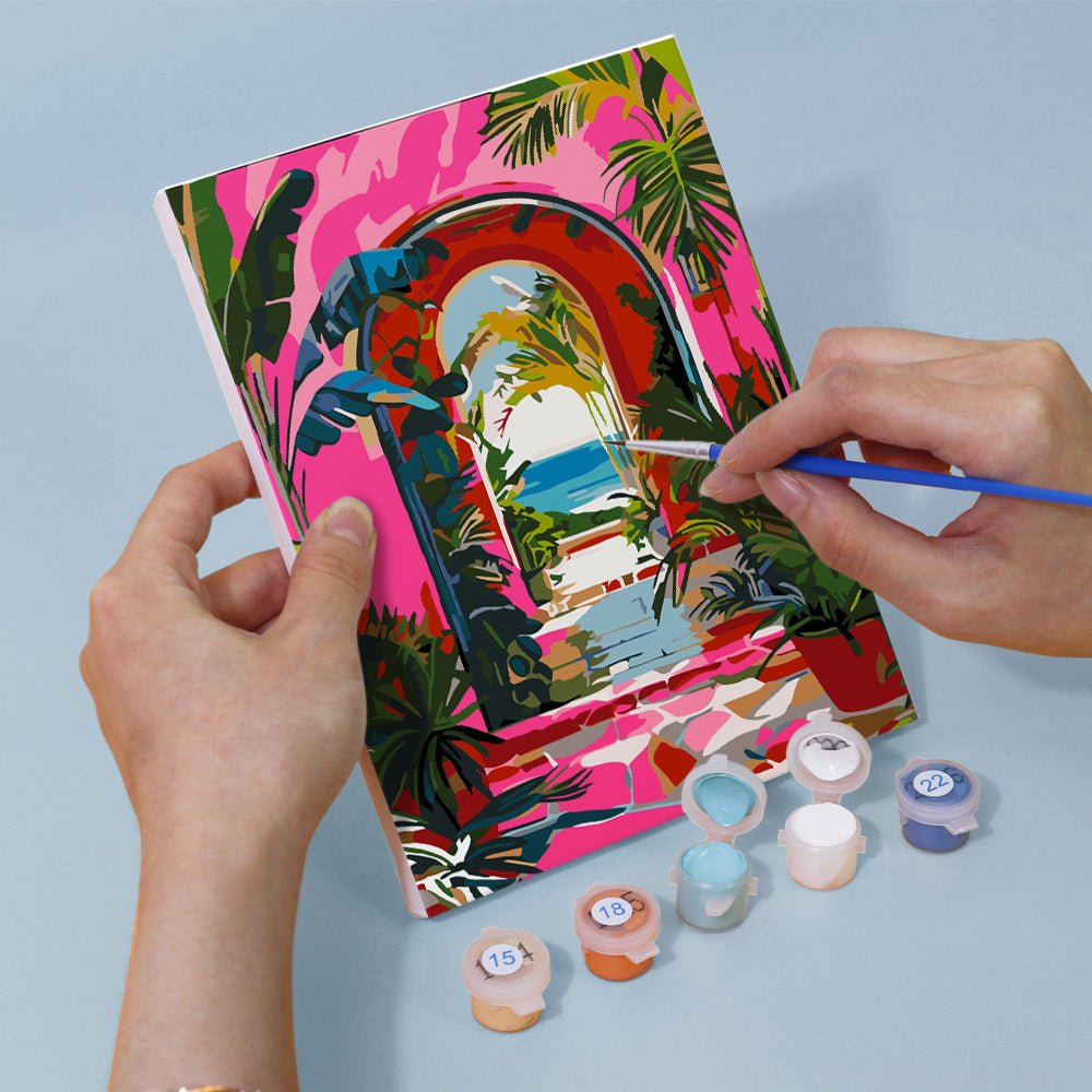 Mediterranean Daydream - Mini Paint by Numbers Kit (6 Pieces) paint by numbers kit