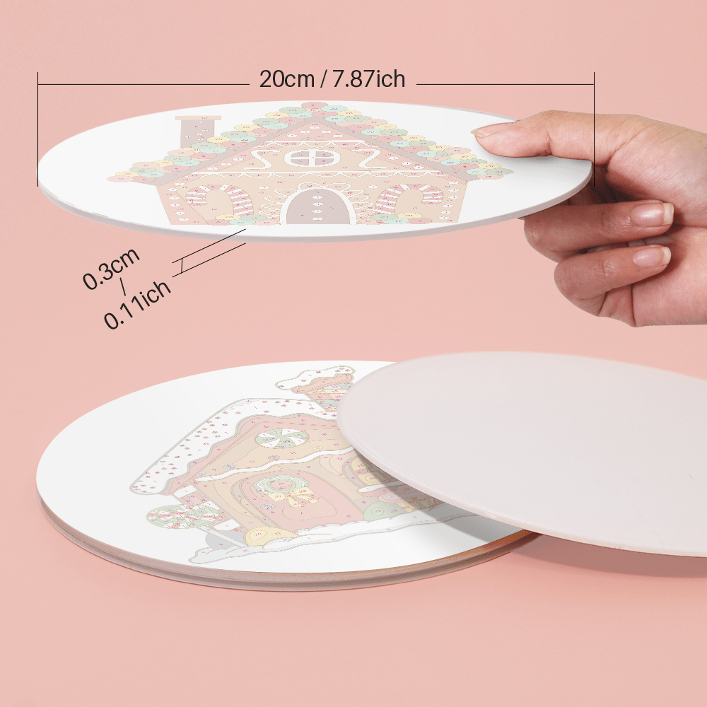 Gingerbread Wonderland (4 Pieces) paint by numbers kit
