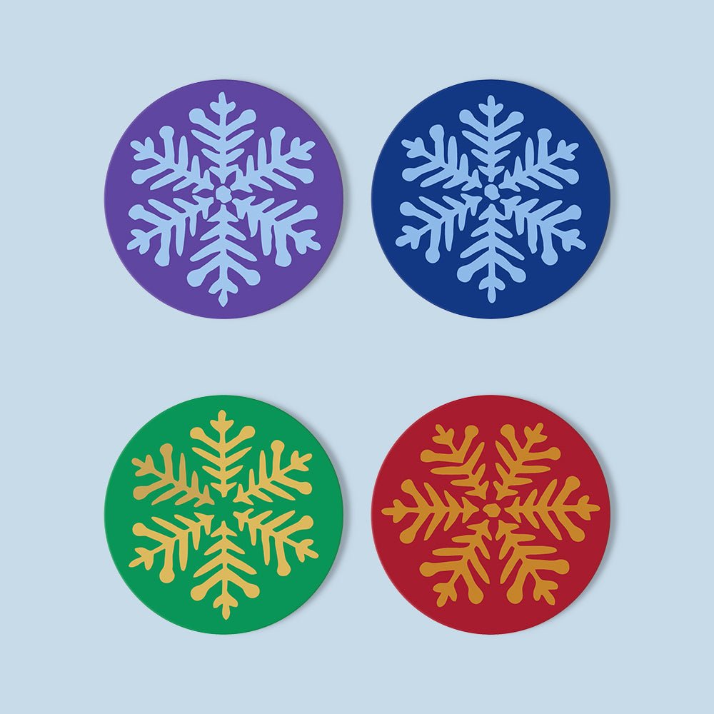 Winter Snowflake - Coasters Paint by Numbers Kit (4 Pieces) paint by numbers kit