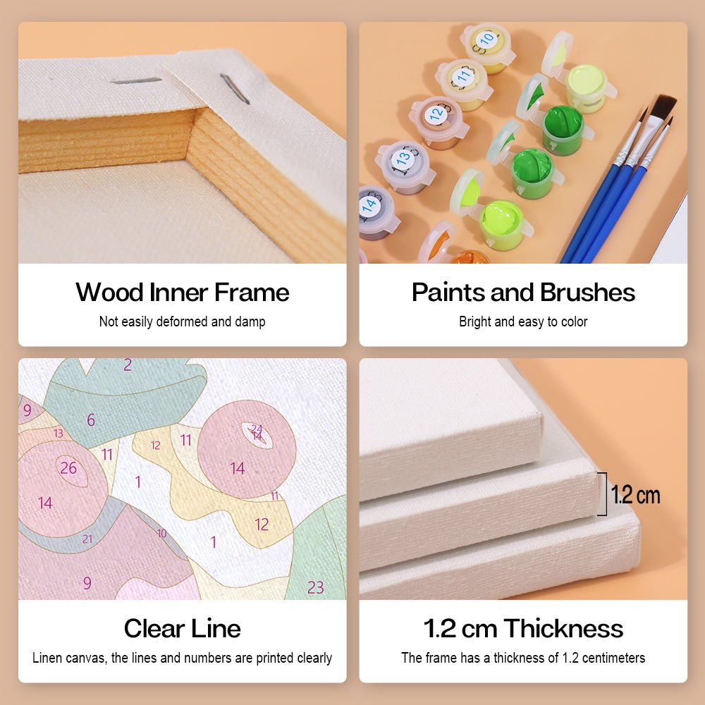 Sweet Treat Moments - Mini Paint by Numbers Kit (6 Pieces) paint by numbers kit
