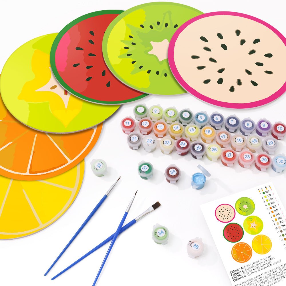 Citrus Splash (6 Pieces) paint by numbers kit