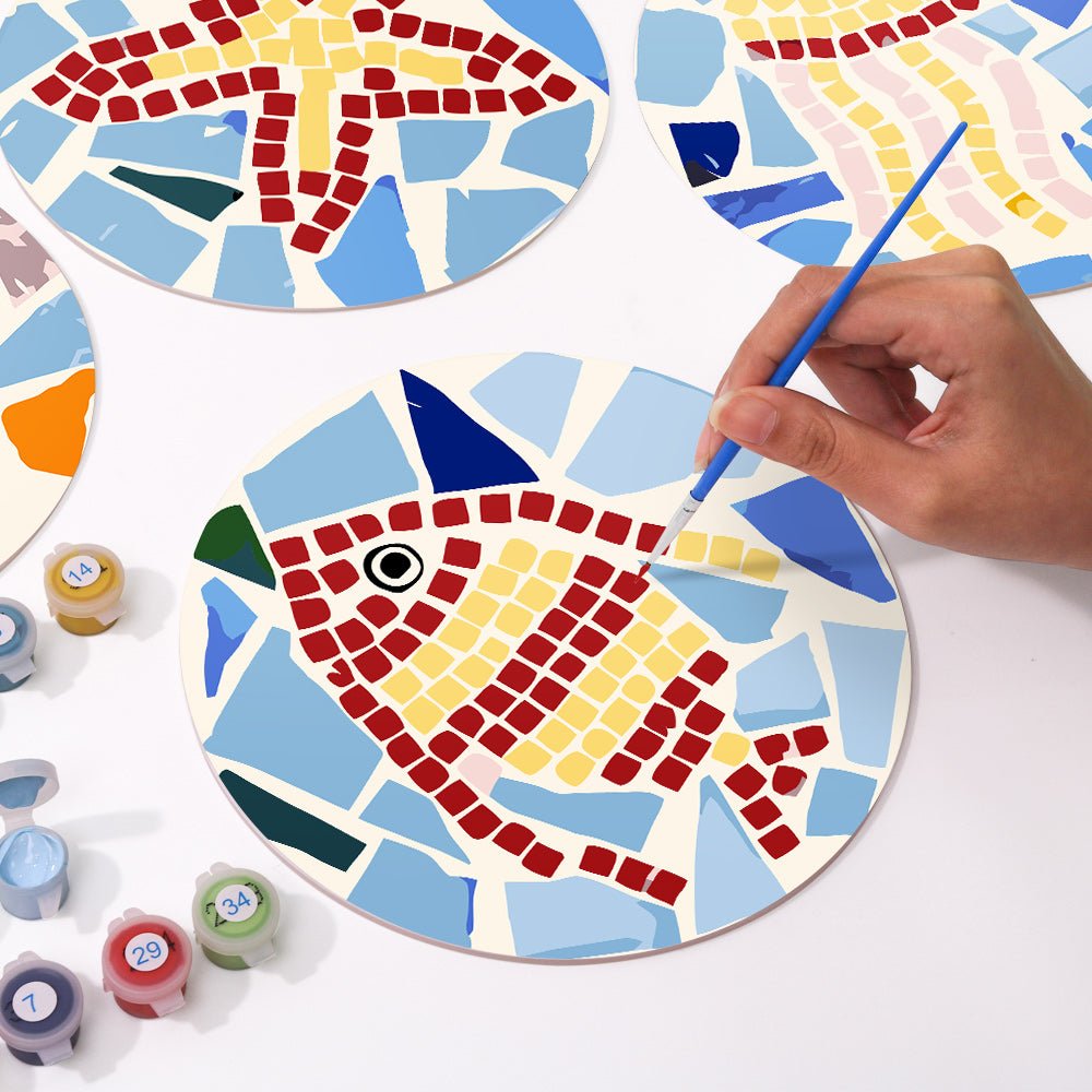 Azure Tides (6 Pieces) paint by numbers kit