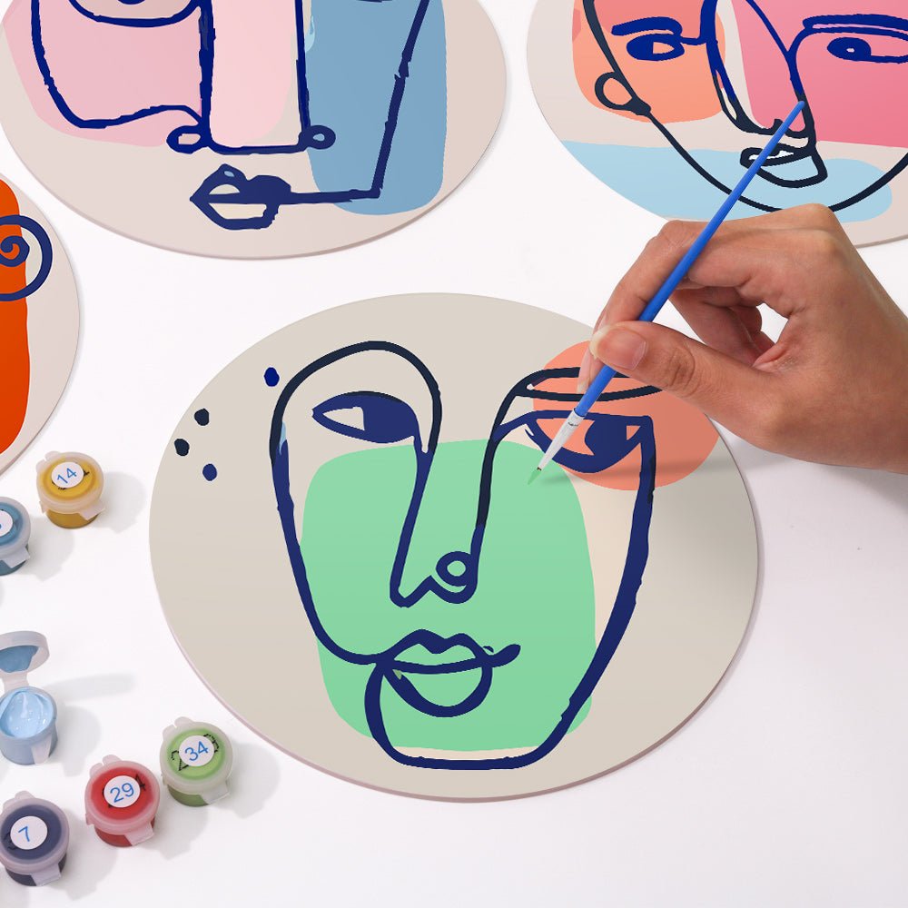 Contour Society (6 Pieces) paint by numbers kit