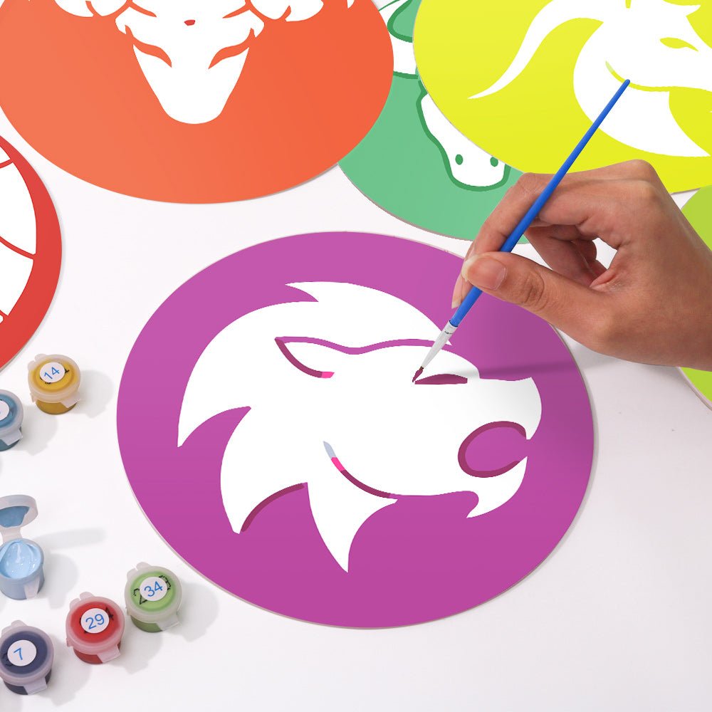 Vivid Zodiac (12 Pieces) paint by numbers kit