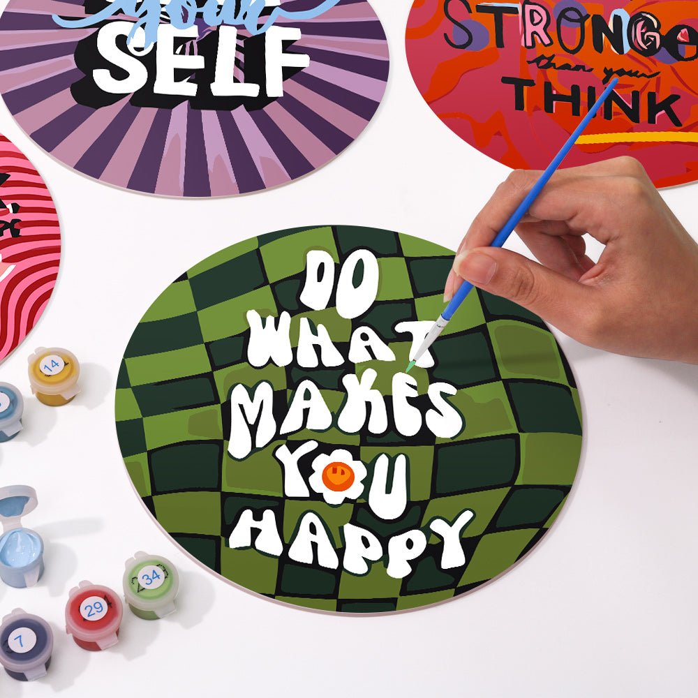 Bold Affirmations (6 Pieces) paint by numbers kit