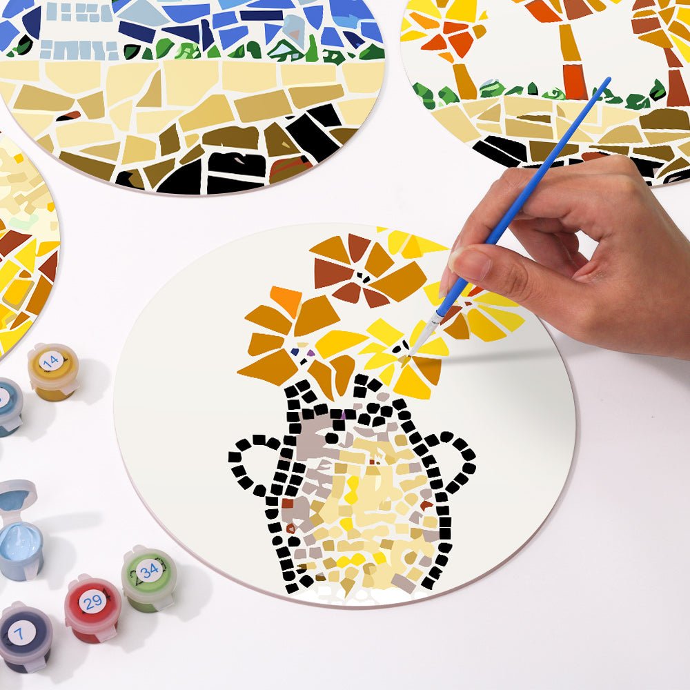 Mosaic Storyscapes (6 Pieces) paint by numbers kit
