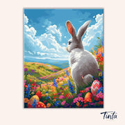 Spring Meadow Bunny paint by numbers kit