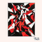 Red Tango paint by numbers kit