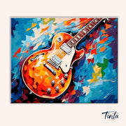 Resting Guitar paint by numbers kit