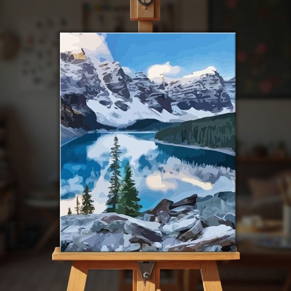 Moraine Lake paint by numbers kit