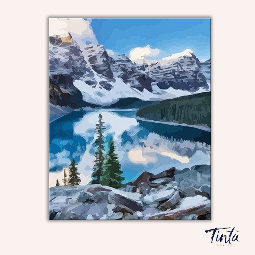 Moraine Lake paint by numbers kit