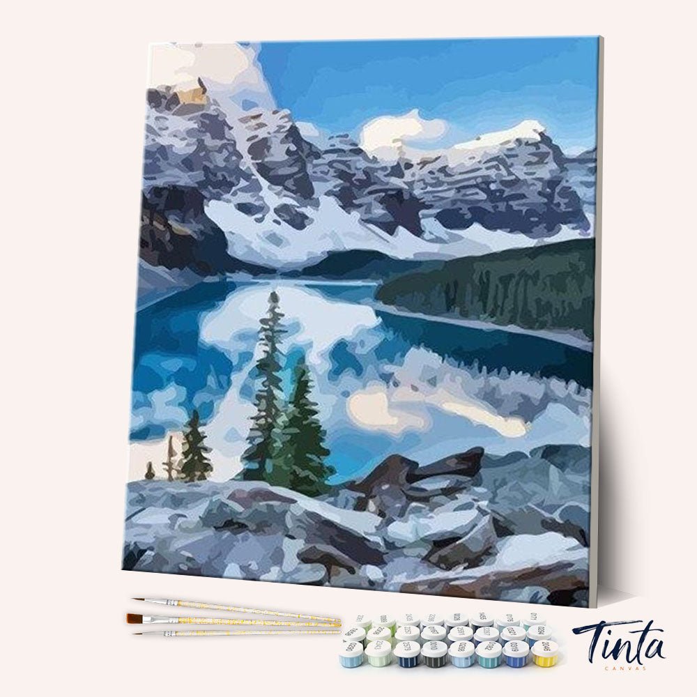 Moraine Lake paint by numbers kit