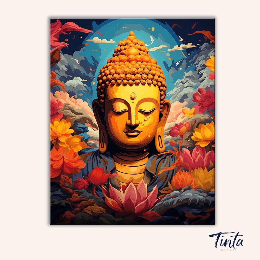 Buddhist Haven paint by numbers kit