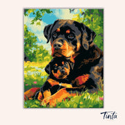 Rott's Pup paint by numbers kit