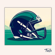 Gridiron Helmet paint by numbers kit