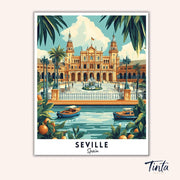 Seville - Travel Poster paint by numbers kit