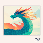 Scale Dragon paint by numbers kit