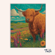 Scottish Landscape paint by numbers kit