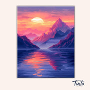 Sea of Mountains paint by numbers kit