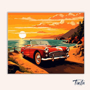 Sunset Coast Cruiser paint by numbers kit