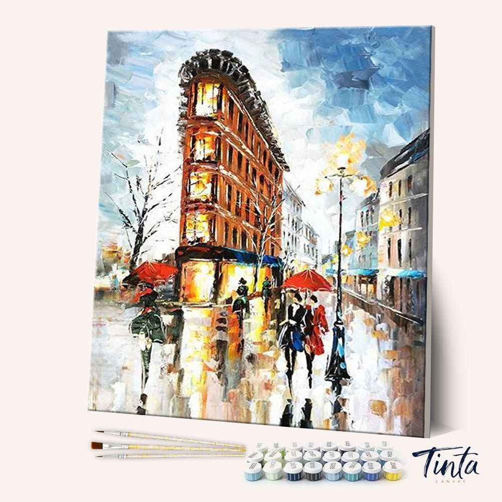 Memories of Paris paint by numbers kit