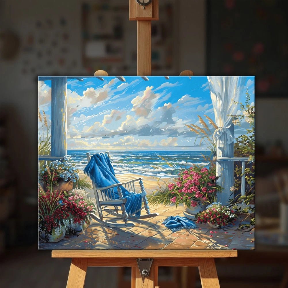 Seaside Vacation paint by numbers kit