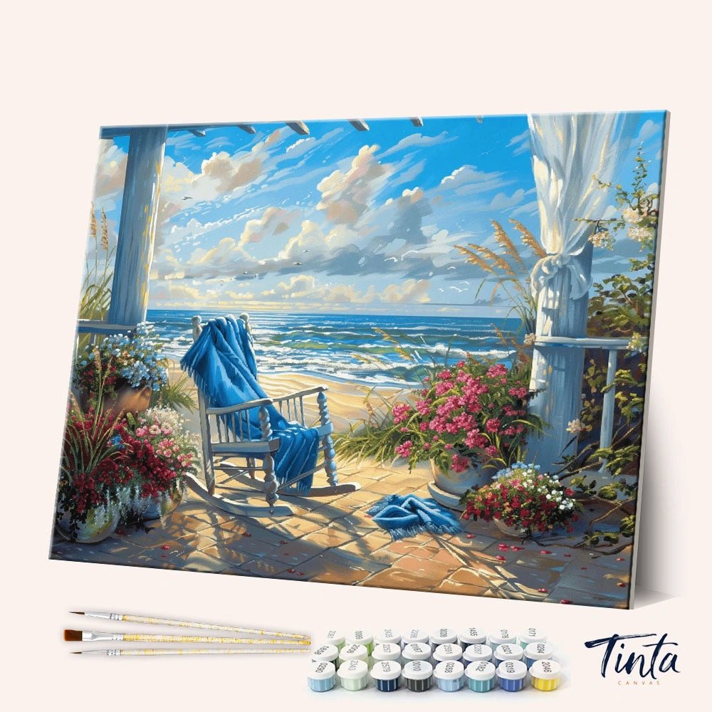 Seaside Vacation paint by numbers kit