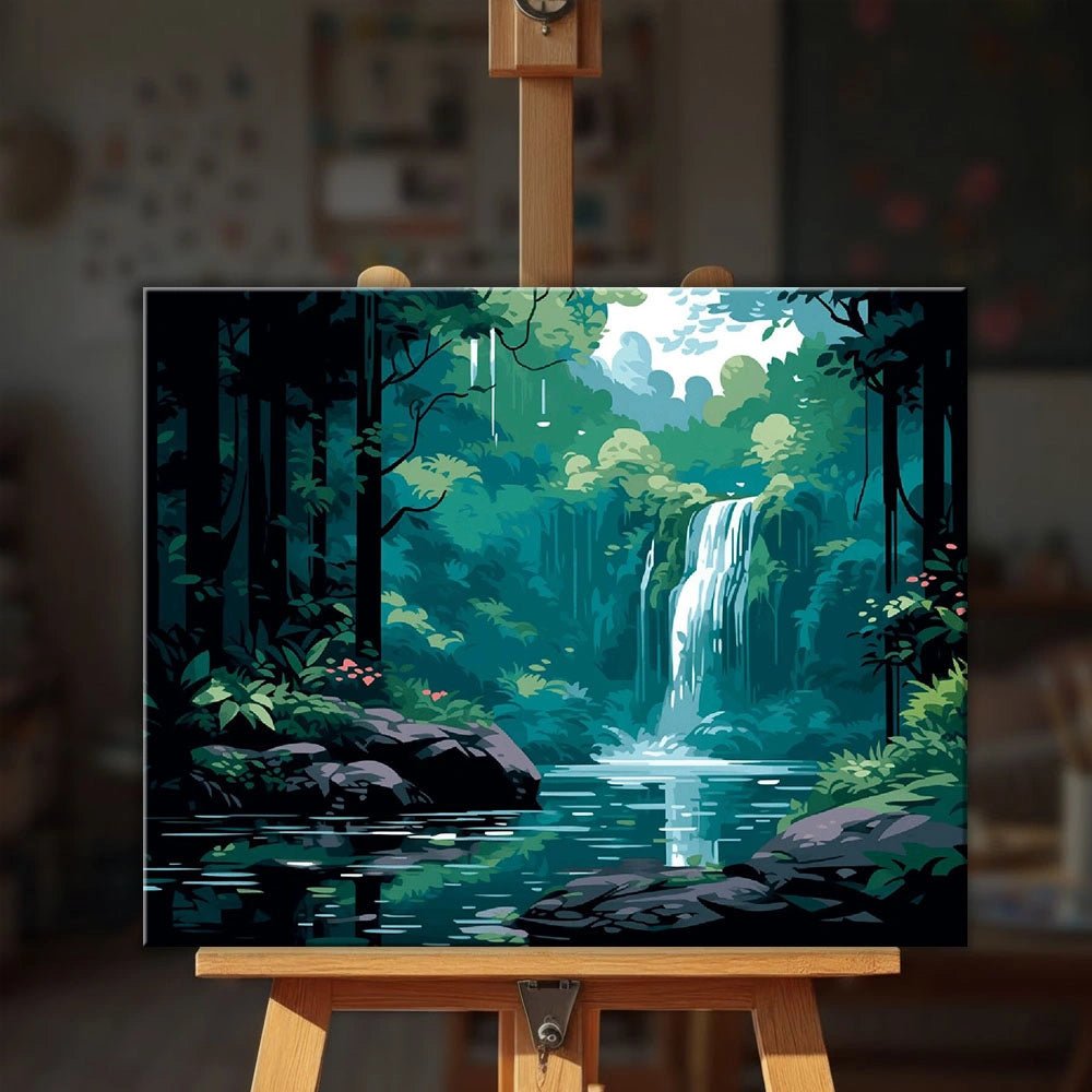 Forest Falls paint by numbers kit