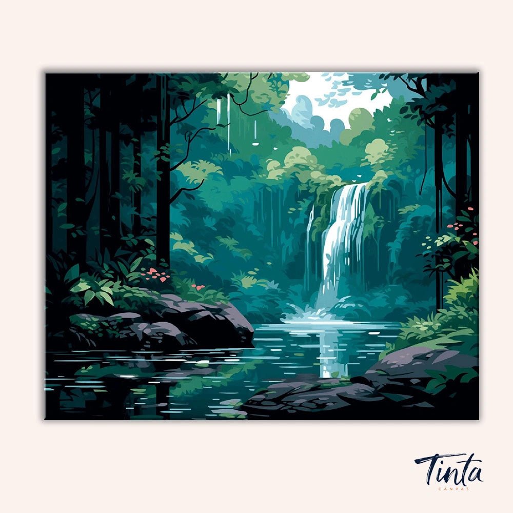 Forest Falls paint by numbers kit