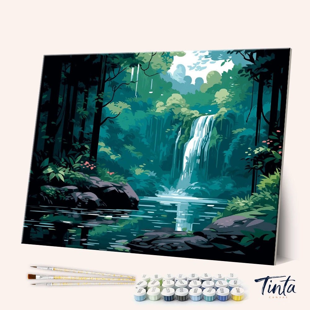 Forest Falls paint by numbers kit