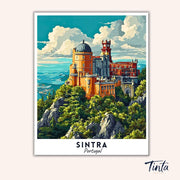 Sintra - Travel Poster paint by numbers kit
