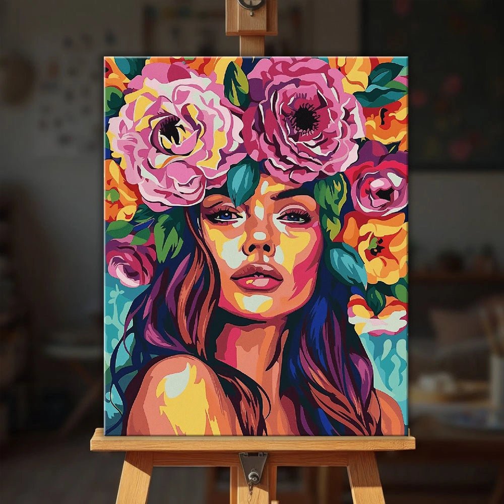 Bloomed Muse paint by numbers kit