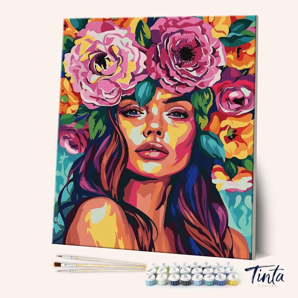 Bloomed Muse paint by numbers kit