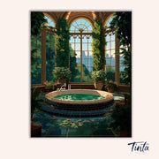 Greenhouse Bath paint by numbers kit
