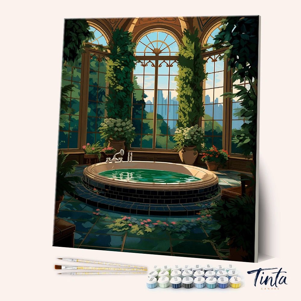 Greenhouse Bath paint by numbers kit