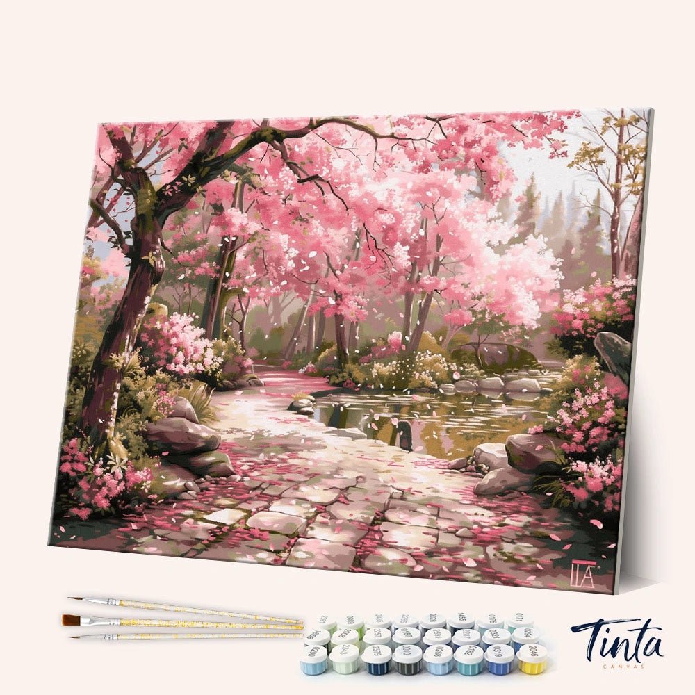 Blossom Path paint by numbers kit